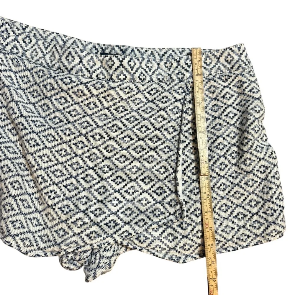 GAP Womens Skort Shorts Cotton Lined‎ Woven Blue White Geo Sz 14